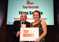 Provost Robert Moran announces that Fiona Semple is Inverclyde's top recruit for 2015